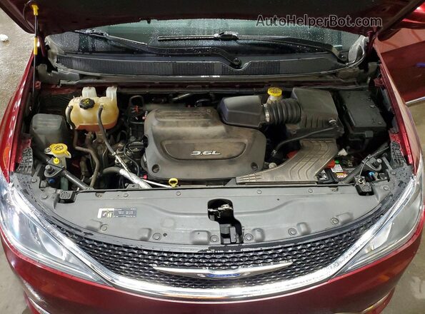 2C4RC1EG2JR294597 2018 CHRYSLER PACIFICA Red Вид підкапотного простору