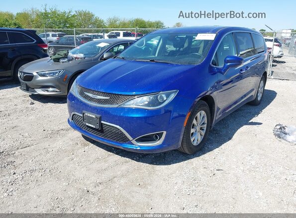 2C4RC1FG1KR613987 2019 CHRYSLER PACIFICA Blue Առջևի ձախ երեք քառորդ տեսարան
