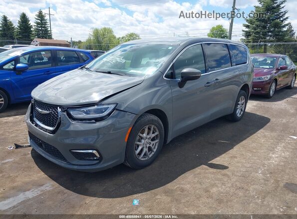 2C4RC1FG4PR558443 2023 CHRYSLER PACIFICA Gray Առջևի ձախ երեք քառորդ տեսարան