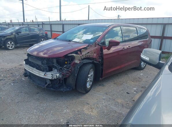 2C4RC1FG8JR334051 2018 CHRYSLER PACIFICA Burgundy Առջևի ձախ երեք քառորդ տեսարան