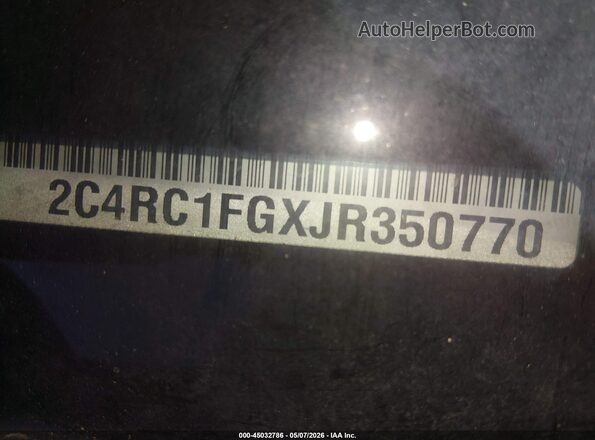 2C4RC1FGXJR350770 2018 CHRYSLER PACIFICA Серый 
