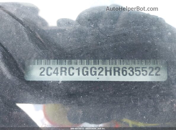2C4RC1GG2HR635522 2017 CHRYSLER PACIFICA White Вид підкапотного простору
