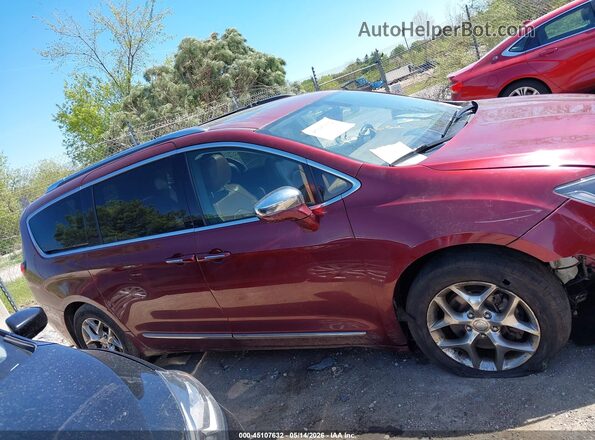 2C4RC1GG5JR149101 2018 CHRYSLER PACIFICA Red Вид задньої частини салону