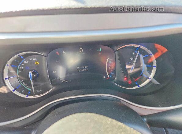 2C4RC1L72MR566945 2021 CHRYSLER PACIFICA Black ხელსაწყოთა პანელის ხედი