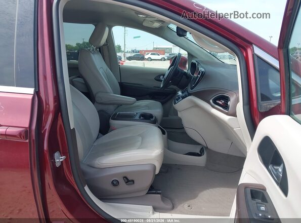 2C4RC1L73MR606191 2021 CHRYSLER PACIFICA Maroon Widok wnętrza z przodu