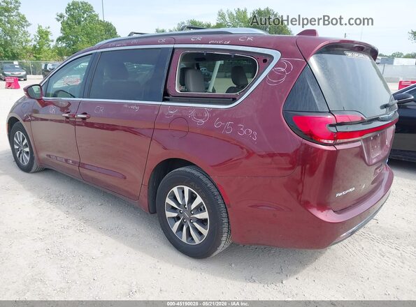 2C4RC1L73MR606191 2021 CHRYSLER PACIFICA Maroon Tył lewy