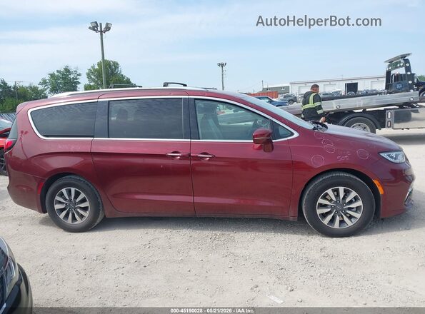2C4RC1L73MR606191 2021 CHRYSLER PACIFICA Maroon Widok wnętrza z tyłu