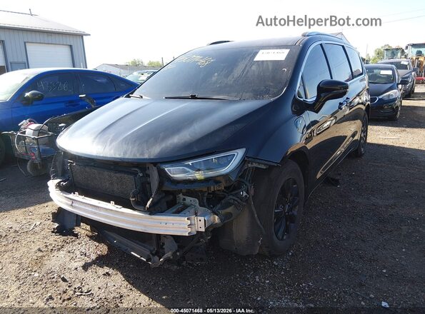 2C4RC1L77MR585782 2021 CHRYSLER PACIFICA Black Առջևի ձախ երեք քառորդ տեսարան