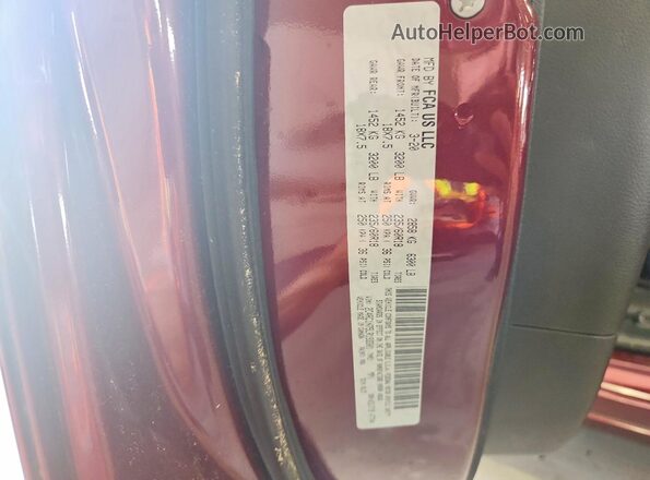 2C4RC1N75LR193301 2020 CHRYSLER PACIFICA Burgundy VIN կոդի պիտակի տեսք
