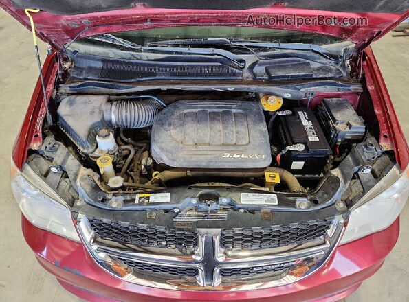 2C4RDGCG0GR249590 2016 DODGE CARAVAN Burgundy Շարժիչի բաժամունքի տեսք