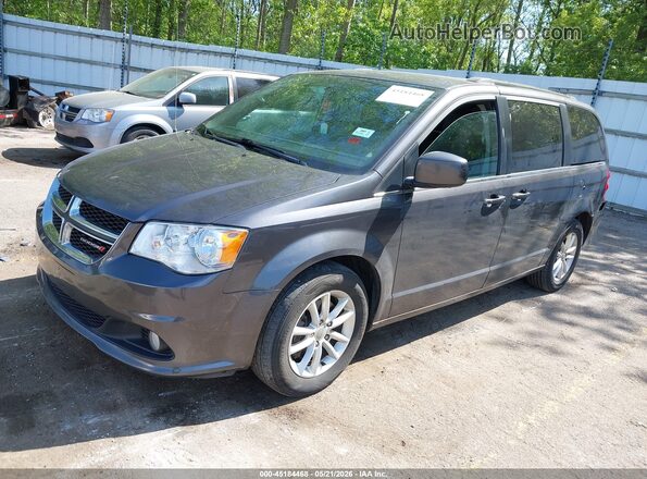 2C4RDGCG0JR268325 2018 DODGE GRAND CARAVAN Gray Передня ліва чверть