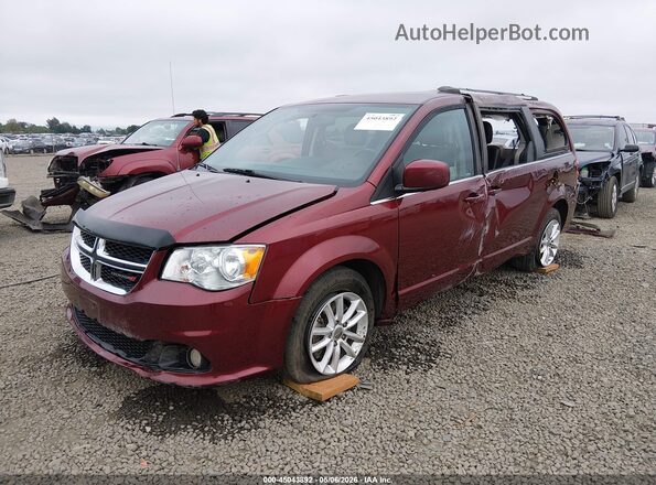2C4RDGCG0JR275422 2018 DODGE GRAND CARAVAN Red წინა მარცხენა ხედი სამი მეოთხედიდან