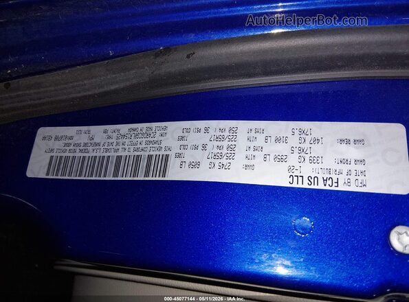2C4RDGCG0LR154425 2020 DODGE GRAND CARAVAN Blue 