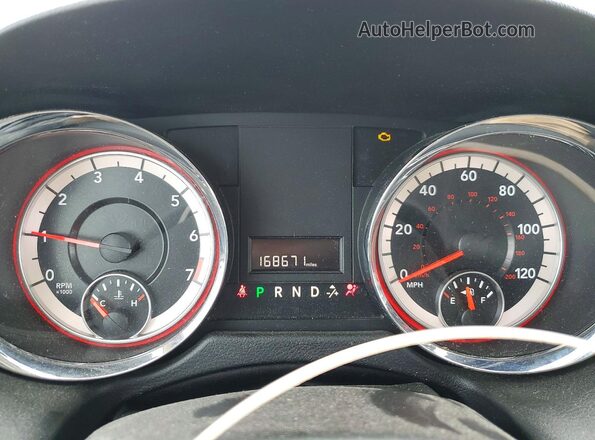 2C4RDGCG1GR328850 2016 DODGE GRAND White Вид щитка приладів
