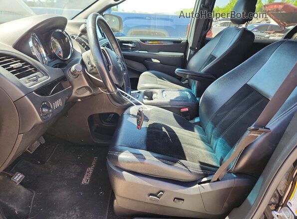 2C4RDGCG2GR398955 2016 DODGE GRAND Черный Вид салона спереди