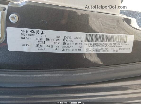 2C4RDGCG2JR360052 2018 DODGE GRAND CARAVAN Beige 