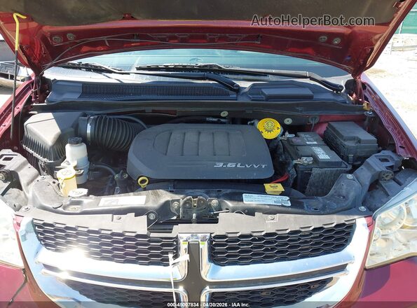 2C4RDGCG4HR841852 2017 DODGE GRAND CARAVAN Red Widok z tyłu