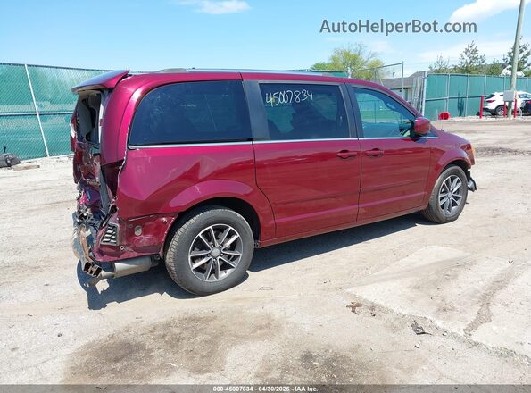 2C4RDGCG4HR841852 2017 DODGE GRAND CARAVAN Red Tył prawy