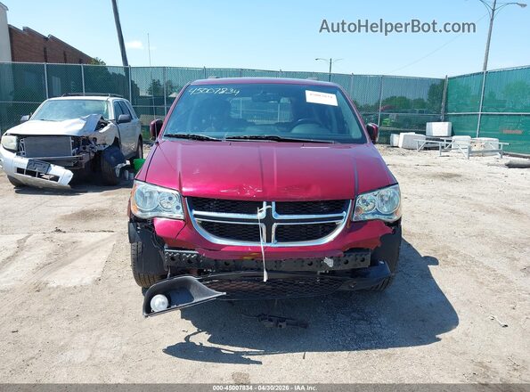 2C4RDGCG4HR841852 2017 DODGE GRAND CARAVAN Red Widok wnętrza z tyłu