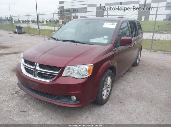 2C4RDGCG4JR267288 2018 DODGE GRAND CARAVAN Maroon Front left