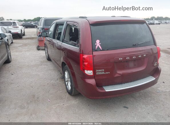 2C4RDGCG4JR267288 2018 DODGE GRAND CARAVAN Maroon Rear left