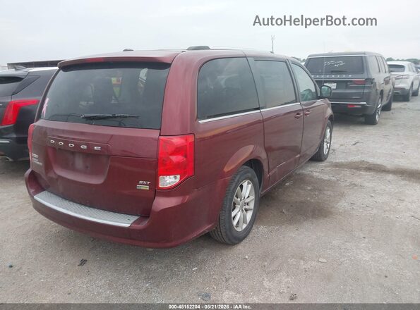 2C4RDGCG4JR267288 2018 DODGE GRAND CARAVAN Maroon Rear right