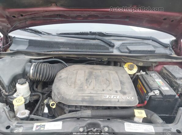 2C4RDGCG4JR267288 2018 DODGE GRAND CARAVAN Maroon Rear view