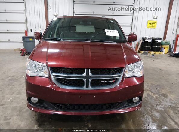 2C4RDGCG4KR689563 2019 DODGE GRAND CARAVAN Maroon Instrument cluster view