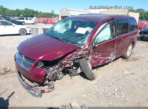 2C4RDGCG4KR712145 2019 DODGE GRAND CARAVAN Red Vista tres cuartos delantera izquierda