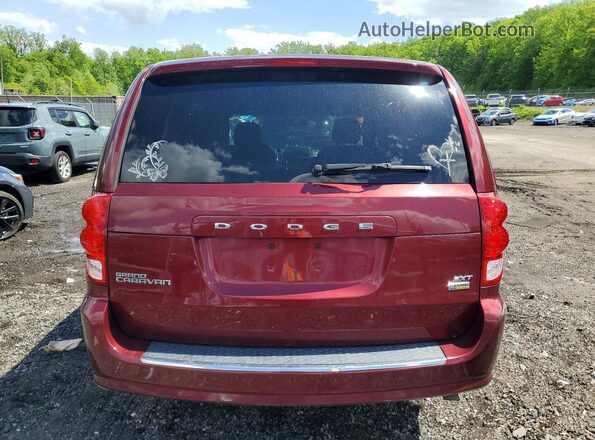 2C4RDGCG5HR557792 2017 DODGE GRAND Burgundy Вид ззаду