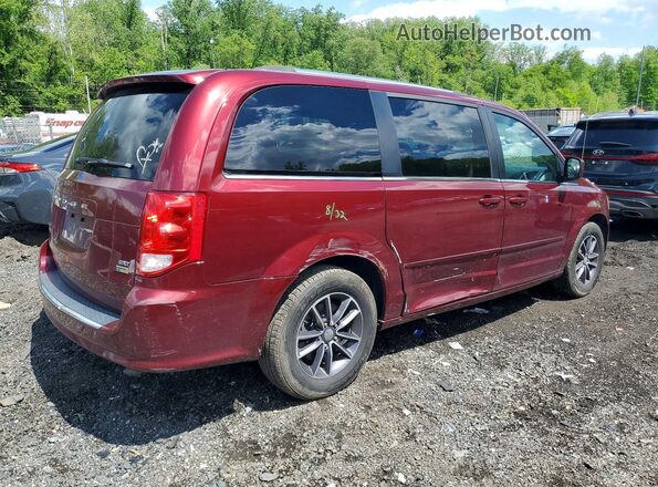 2C4RDGCG5HR557792 2017 DODGE GRAND Burgundy Задня права чверть