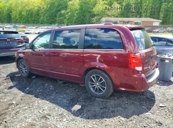 2C4RDGCG5HR557792 2017 DODGE GRAND Burgundy Задня ліва чверть