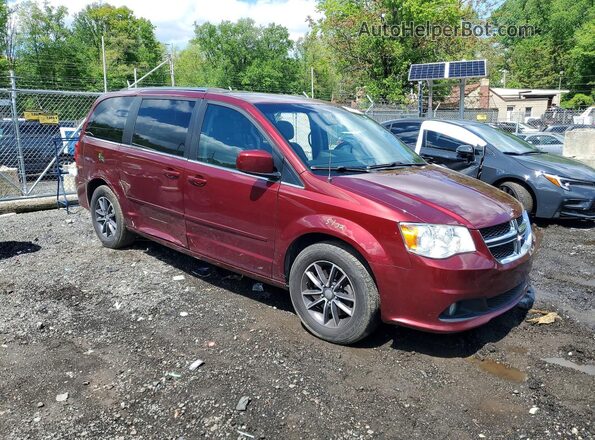 2C4RDGCG5HR557792 2017 DODGE GRAND Burgundy Передня права чверть