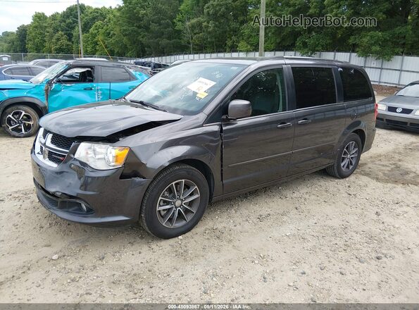 2C4RDGCG5HR805703 2017 DODGE GRAND CARAVAN Gray წინა მარცხენა ხედი სამი მეოთხედიდან
