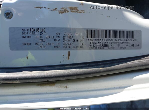 2C4RDGCG5JR136922 2018 DODGE GRAND CARAVAN White Vista del compartimento del motor