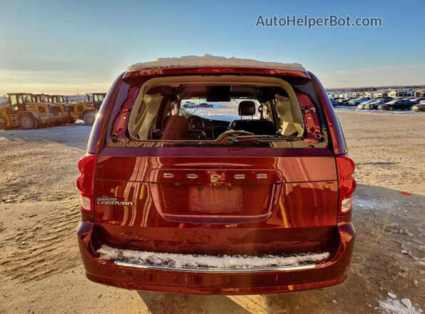 2C4RDGCG5JR225759 2018 DODGE GRAND Бордовый Вид сзади