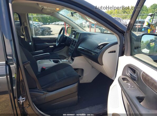 2C4RDGCG6GR374609 2016 DODGE GRAND CARAVAN Black Widok wnętrza z przodu