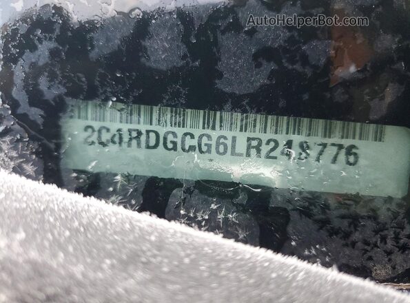 2C4RDGCG6LR248776 2020 DODGE GRAND Черный Вид наклейки с VIN-кодом