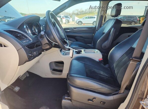 2C4RDGCG7JR208431 2018 DODGE GRAND Gray Widok wnętrza z przodu