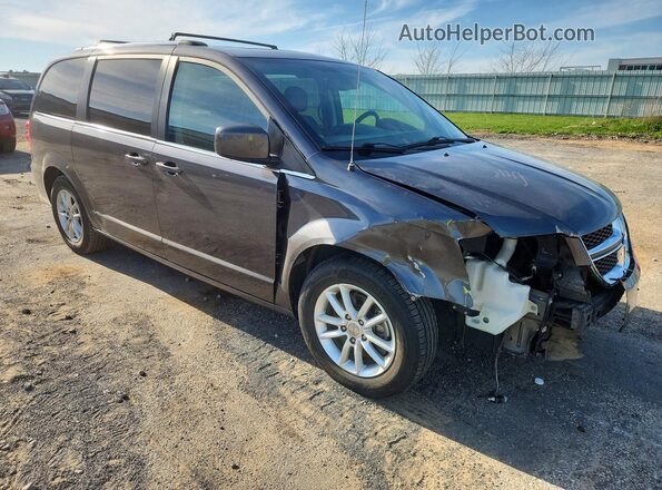 2C4RDGCG7JR208431 2018 DODGE GRAND Gray Przód prawy