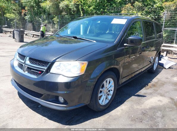2C4RDGCG8LR153393 2020 DODGE GRAND CARAVAN Black წინა მარცხენა ხედი სამი მეოთხედიდან
