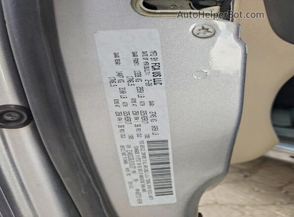 2C4RDGCG8LR191237 2020 DODGE GRAND Gray VIN կոդի պիտակի տեսք