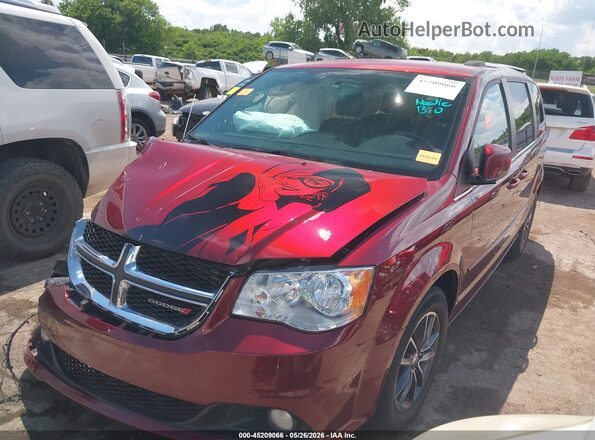 2C4RDGCG9HR760846 2017 DODGE GRAND CARAVAN Красный Передняя левая четверть