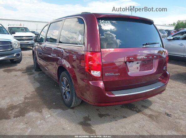 2C4RDGCG9HR760846 2017 DODGE GRAND CARAVAN Красный Задняя левая четверть