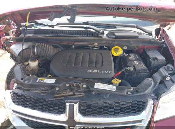 2C4RDGCG9HR760846 2017 DODGE GRAND CARAVAN Красный Вид сзади