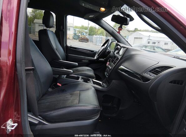 2C4RDGCG9KR729524 2019 DODGE GRAND CARAVAN Maroon Vista interior delantera