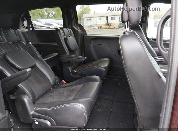 2C4RDGCG9KR729524 2019 DODGE GRAND CARAVAN Maroon Vista de la etiqueta del VIN