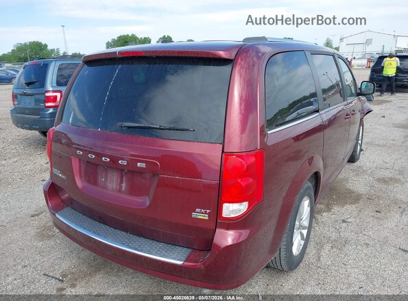 2C4RDGCGXKR558900 2019 DODGE GRAND CARAVAN Темно-бордовый Задняя правая четверть