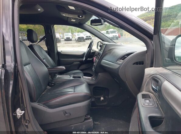 2C4RDGEG3JR299565 2018 DODGE GRAND CARAVAN Black Front interior view
