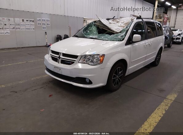 2C4RDGEG8HR858070 2017 DODGE GRAND CARAVAN White Առջևի ձախ երեք քառորդ տեսարան
